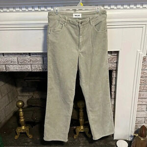 Rolla’s High Rise Straight Leg Corduroy Pants size 30 trendy mint fall